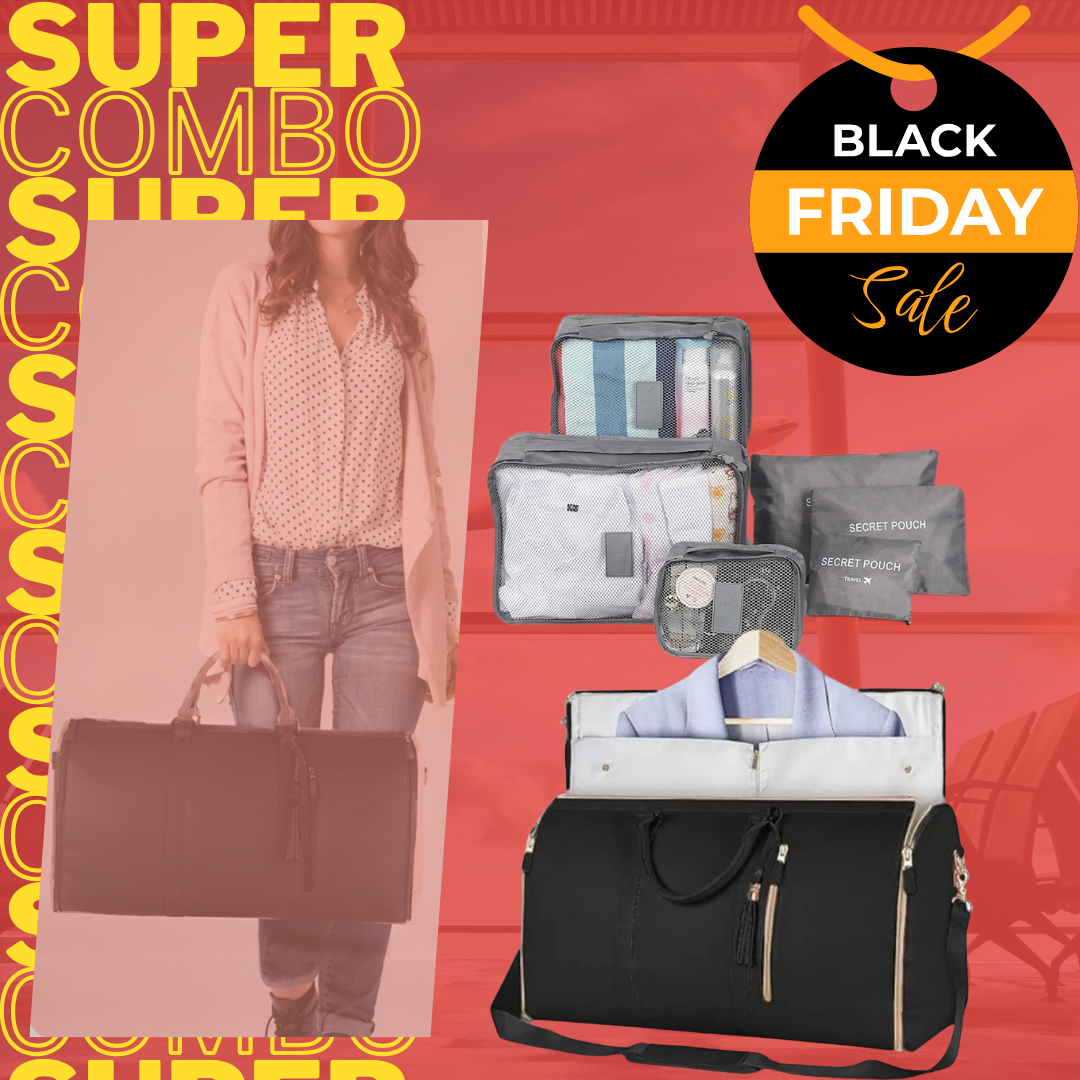 SUPER COMBO BLACK FRIDAY! BOLSO MULTIFUNCIONAL Y ORGANIZADOR DE MALETAS